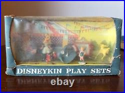 1961 Disneykin 1st Series Store Display 6 Disney Play Sets Mini Figures by MARX