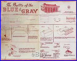 1961 MARX'GIANT BLUE & GRAY' CIVIL WAR PLAYSET. Complete. All Original Contents