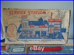 1961 MARX Service Station Playset #3486 near complete in C-5 Box