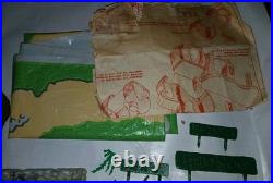 1961 Marx Flintstones Play Set Original Bedrock Play Set 4672 Incomplete