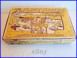 1961 Marx Flintstones Vintage Playset in Original Box with Instructions Clean
