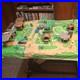 1962 MARX THE FLINTSTONES PLAY SET #4672 with plastic mat town of bedrock