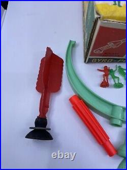 1962 Marx Mystery Space Ship Playset Plastic Figures toys in orig. Box 1962