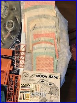 1962 Marx Operation Moon Base #4654 Playset. All Original With Original Bags
