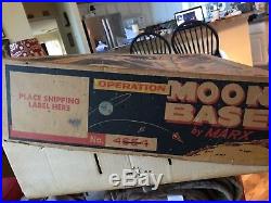 1962 Marx Operation Moon Base #4654 Playset. All Original With Original Bags