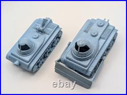 1962 Original Marx Operation Moon Base Playset Lot Of 6 Light Blue Vehicles RARE