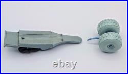1962 Original Marx Operation Moon Base Playset Lot Of 6 Light Blue Vehicles RARE