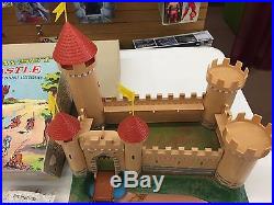 1963 MARX Miniature Knights Castle Playset Complete except playmat WithBOX