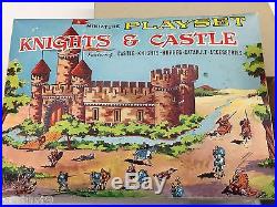 1963 MARX Miniature Knights Castle Playset Complete except playmat WithBOX