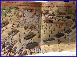 1963 Marx ARMY COMBAT Playset #6019. Complete, ORIGINAL Contents. Unassembled