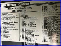 1963 Marx ARMY COMBAT Playset #6019. Complete, ORIGINAL Contents. Unassembled