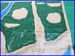 1963 Marx D-DAY Playset Play Mat. Vibrant Lithography. Very Large. HTF