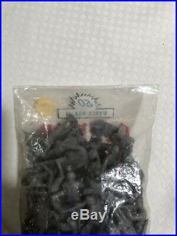 1963 Marx Ww2 Playset German Soldiers. 50 Medium Slate Gray. Factory Sealed Bag