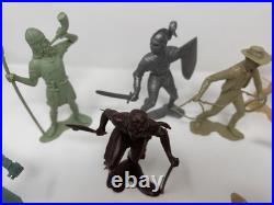 1964 Louis Marx 6 Viking Cowboy Indian Mediaeval Night Russian Soldier Lot 14x