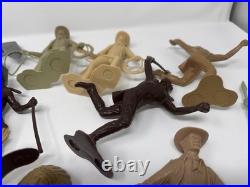 1964 Louis Marx 6 Viking Cowboy Indian Mediaeval Night Russian Soldier Lot 14x