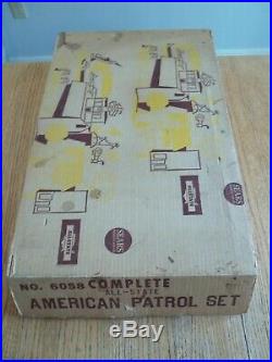 1964 MARX American Patrol Playset #6058 99% complete in C-8 Box withDiv, Instruct