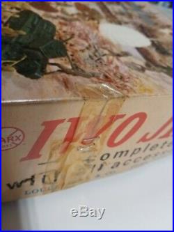 1964 Marx 4147 Iwo Jima Battleground Playset 100% Nice Box Must See