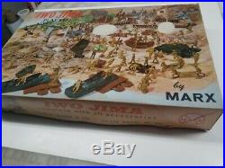 1964 Marx 4147 Iwo Jima Battleground Playset 100% Nice Box Must See Xmas Gift