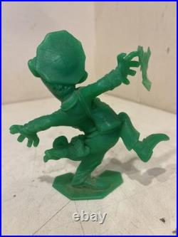 1964 Marx 6 Inch U. S. Male Postal Nutty Mads Plastic Figure Green LOT