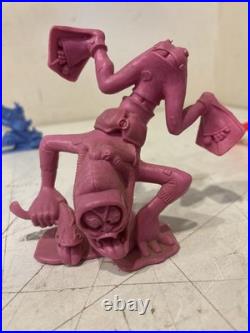 1964 Marx 6 Inch U. S. Male Postal Nutty Mads Plastic Figure Green LOT