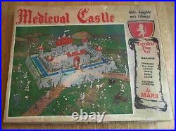1965 MARX Medieval Castle Playset 100% Complete in C-7 Box withInst. And Bags