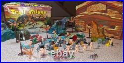 1965 Marx Troll Village 67 Pieces withBox & 1960s Troll House Case