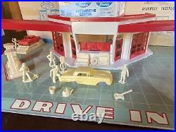 1965 Sears Allstate Service Station Tin/Plastic MARX Play Set 5952 RARE with Box