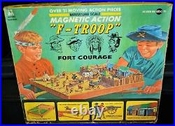 1966 F-Troop Fort Courage Magnetic playset Multiple Toymakers vintage TV MARX