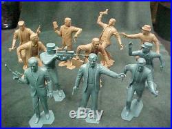 1966 MARX MAN from U. N. C. L. E. THRUSH PLAYSET FIGURES LOT of 11 UNCLE NICE