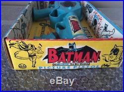 1966 Marx Batman Magic Picture Pistol Gun Mib Unused Old Store Stock-in Shipper