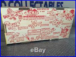 1966 Marx Batman Magic Picture Pistol Gun Mib Unused Old Store Stock-in Shipper