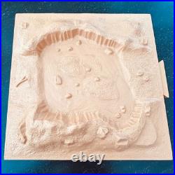 1966 Marx Playset Reissue Terrain Bases Lot of 6. 12x12 Tan Plastic Landscape