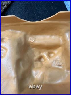 1966 Marx Playset Reissue Terrain Bases Lot of 6. 12x12 Tan Plastic Landscape