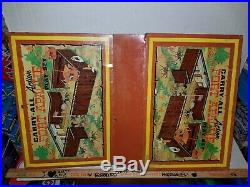 1968 LOUIS MARX 4685 CARRY-ALL Action FORT APACHE PLAY SET Cowboys & Indians Lot