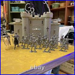 1968 Louis Marx Carry-All Action Fighting Knights Playset