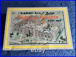 1968 Louis Marx Carryall Action Fighting Knights Playset #4635 See Photos READ