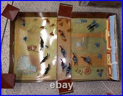 1968 MARX FORT APACHE Carry-All Action Play Set with Tin Carrying Case, No. 4685