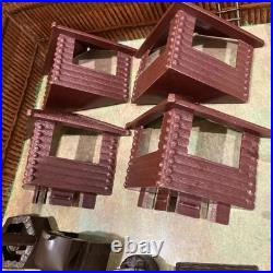 1968 MARX FORT APACHE Carry All Action Tin Case And Figures