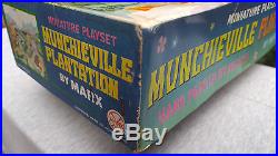 1968 Marx Munchieville Plantation Miniature Playset Never Opened Org Parts Bags