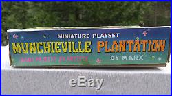 1968 Marx Munchieville Plantation Miniature Playset Never Opened Org Parts Bags