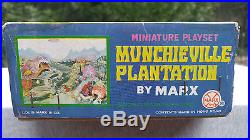 1968 Marx Munchieville Plantation Miniature Playset Never Opened Org Parts Bags