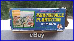 1968 Marx Munchieville Plantation Miniature Playset Never Opened Org Parts Bags