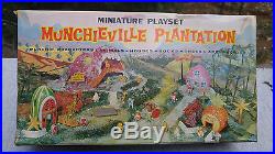 1968 Marx Munchieville Plantation Miniature Playset Never Opened Org Parts Bags