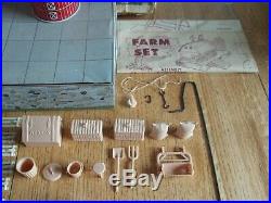1968 MARX Platform Farm Playset #3948 95% complete in Box withdividers & Instrs