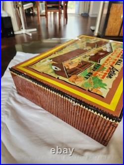 1968 Marx Fort Apache Carry-All Playset Complete withextra 54mm Figures very nice