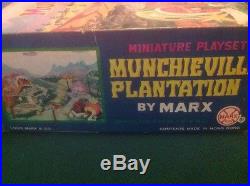 1968 Marx Munchieville Plantation Playset Miniature Hand Painted Playset