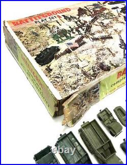 1970s Marx Toys 4756 Battleground Playset With Original Box Vintage Army N22