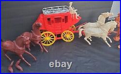 1972 Louis Marx Stagecoach Play Set See Pics for Condition