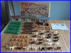 1972 MARX Cattle Drive Playset #3983 100% complete in C-9 Box with Instructions