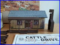 1972 MARX Cattle Drive Playset #3983 100% complete in C-9 Box withInstructions